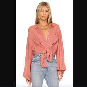 NWT Boho Button-Down with Statement Sleeves - SZ S